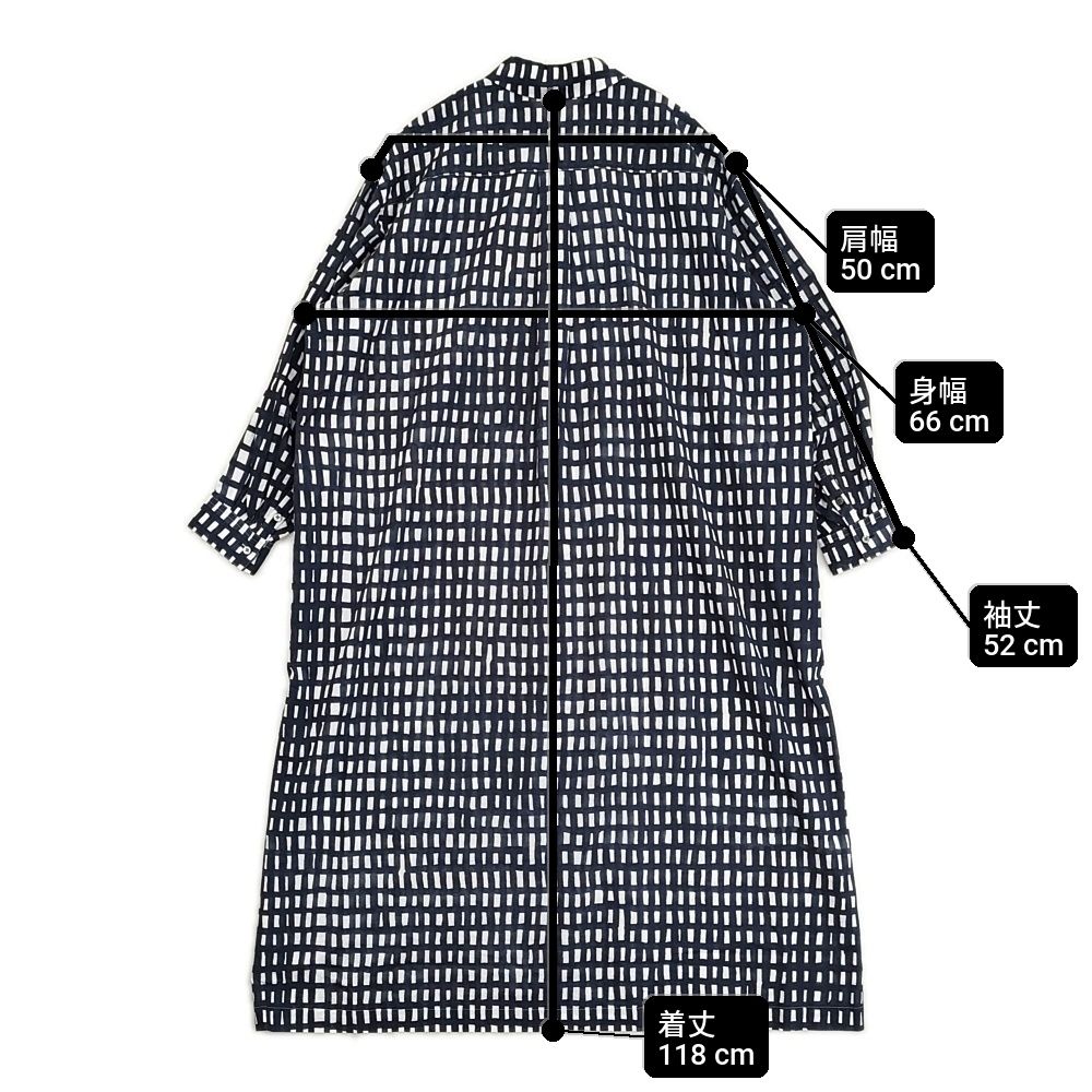 mina perhonen ai3118 sora check 定価79200円 コットン 日本製 サイズ