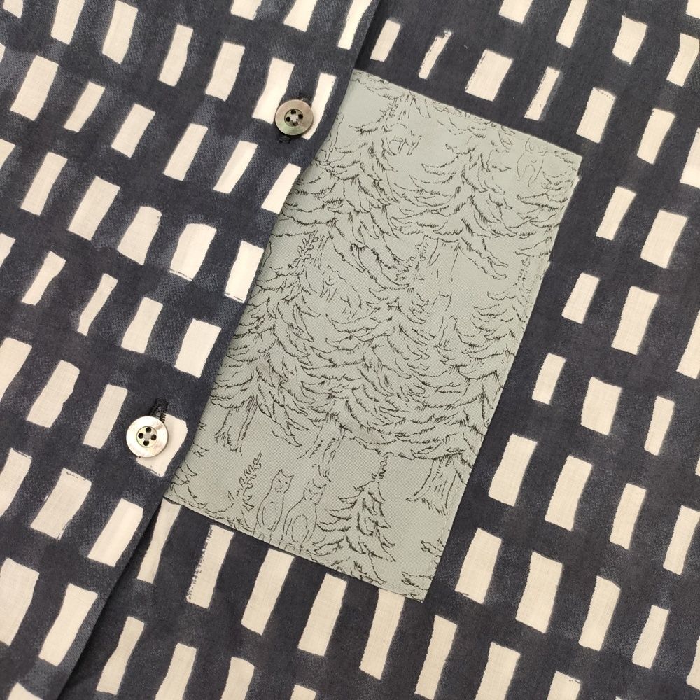 mina perhonen ai3118 sora check 定価79200円 コットン 日本製 サイズ