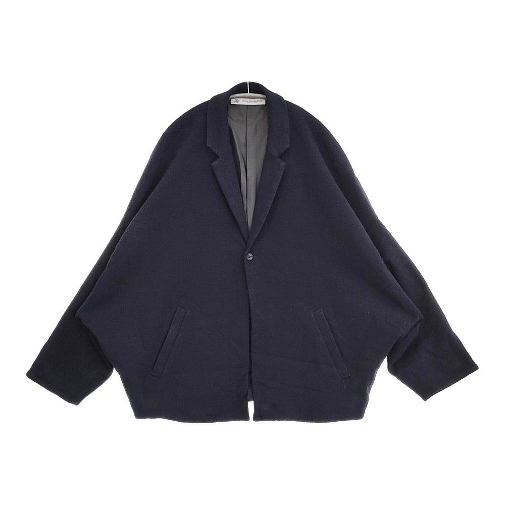 JOURNAL STANDARD LUXE MIXツィードジャケット 定価44000円 日本製 ジャケット 25AW ネイビー レディース ジャーナルスタンダード ラックス【中古】6-0525M△