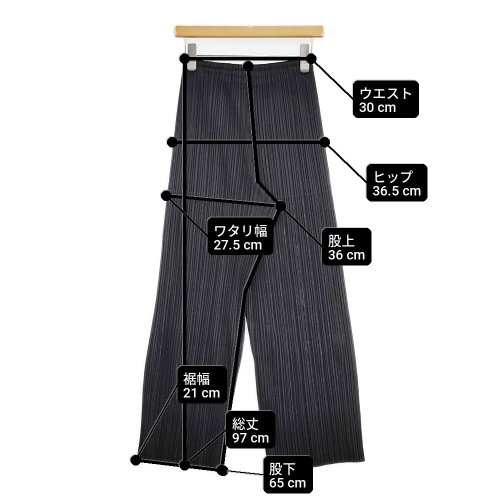 PLEATS PLEASE ISSEY MIYAKE イッセイミヤケ ワイドパンツ イージー