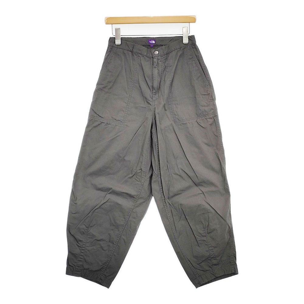 THE NORTH FACE PURPLE LABEL Ripstop Wide Cropped Field Pants リップストップワイドクロップドパンツ クロップドパンツ グレー レディース ザノースフェイスパープルレーベル【中古】6-0525G△