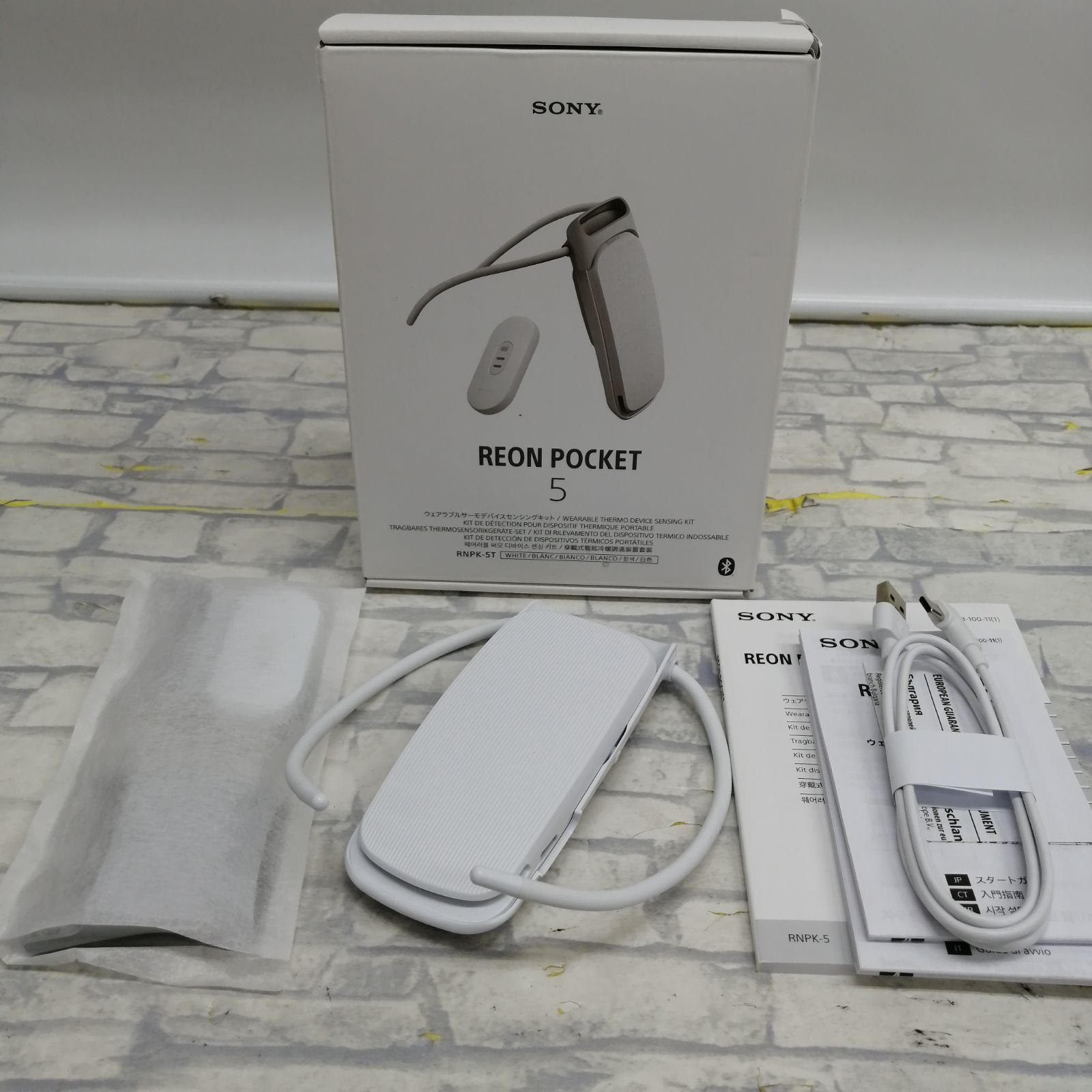 【動作品】SONY ネッククーラー ウェアラブルサーモデバイス REON POCKET5 RNPK-5T M2272-hmxhy