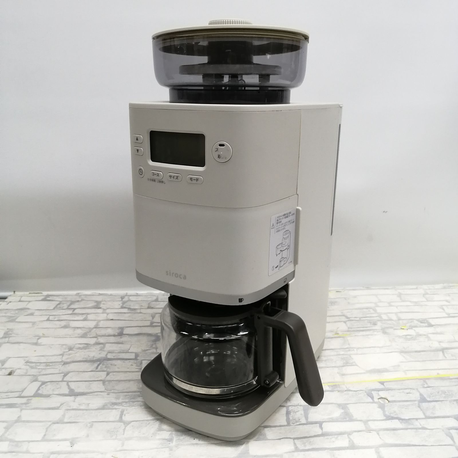 【動作品】シロカ コーヒーメーカー SC-C251 M2282-hkt5y