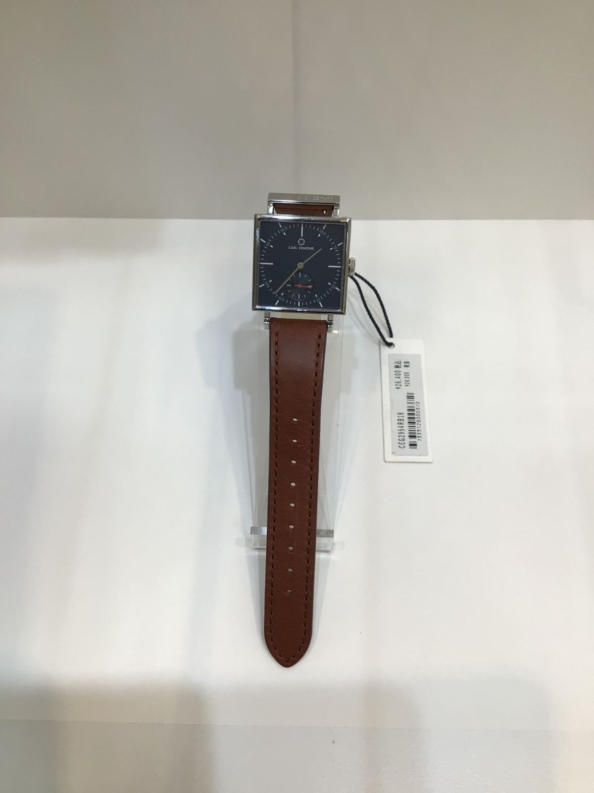 【訳あり特価】メンズウォッチ CARL EDMOND G2954-RB18 スクエアウォッチ メンズ 時計
