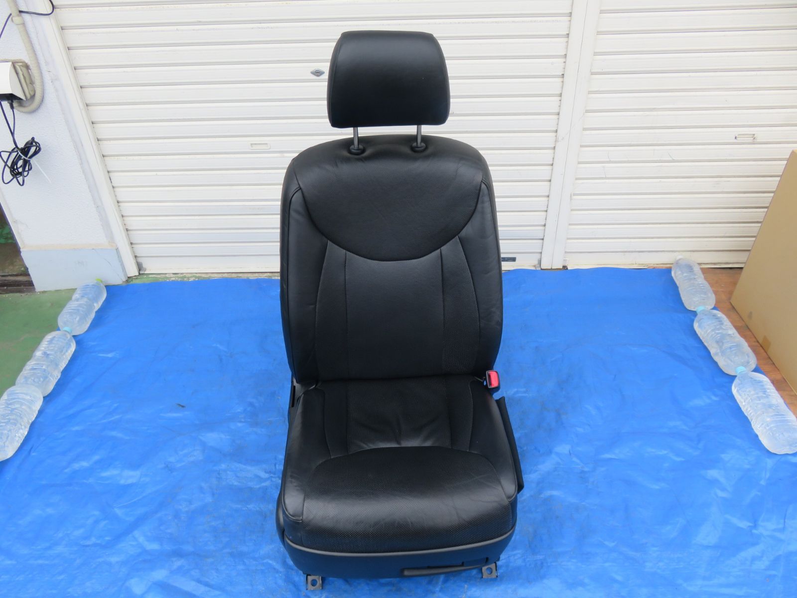 LK1418* セルシオ UCF31/後期 フロント/運転席シート 黒革調レザーシート パワーシート 純正 /UCF30　※小傷