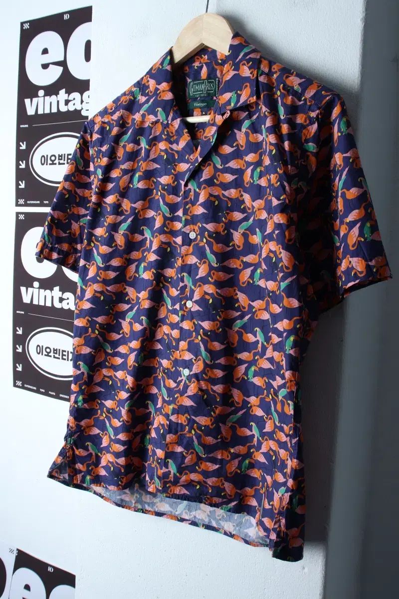(S) 짓먼ヴィンテージ 半袖 KARA Tシャツ シャツ シャツ HAWAIAN パータン-7E56
