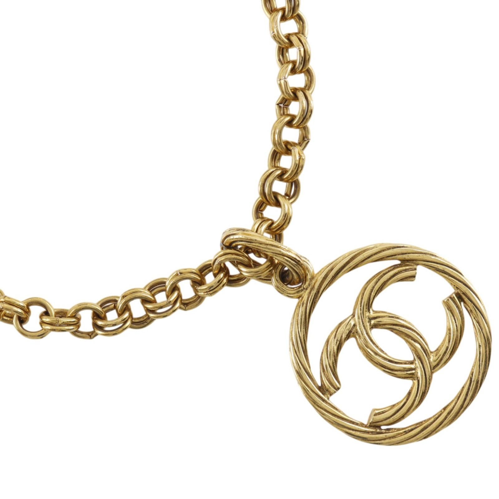 【CHANEL】シャネル ココマーク ヴィンテージ 金メッキ 93P レディース 112g ネックレス