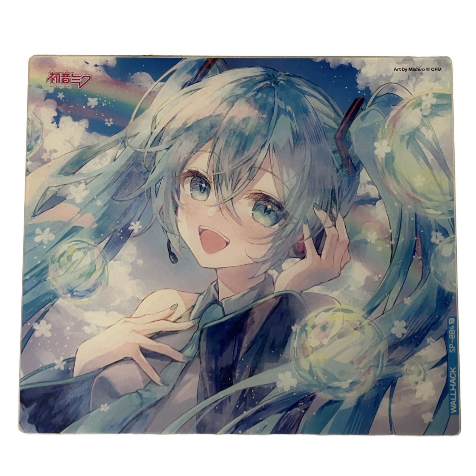 Wallhack SP-004 初音ミク ガラス製 ゲーミングマウスパッド PC周辺機器 中古 S11313783