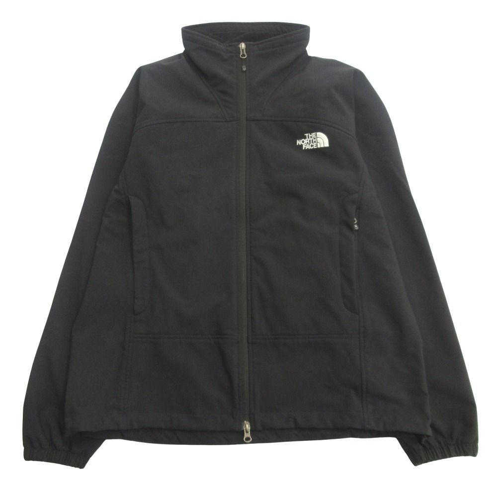 美品 THE NORTH FACE ザ・ノースフェイス アドバンスド ジャケット ブルゾン ソフトシェル 裏起毛 アウトドア NP72550 L 黒 ブラック メンズ 古着 中古 USED