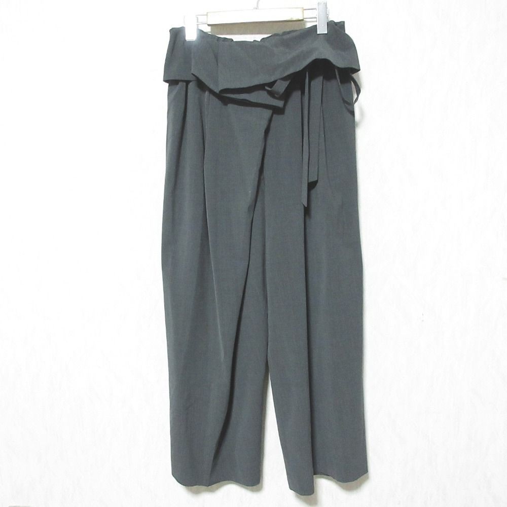 美品 23AW LOHEN ローヘン オーバーラップパンツ LH23W-PT085 38 グレー レディース 古着 中古 USED