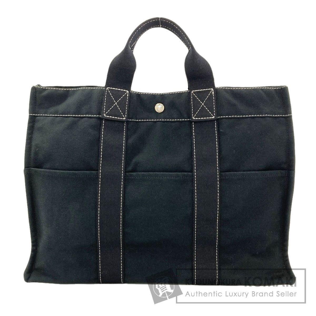 HERMES エルメス ドゥ―ヴィルMM ハンドバッグ キャンバス レディース [中古]