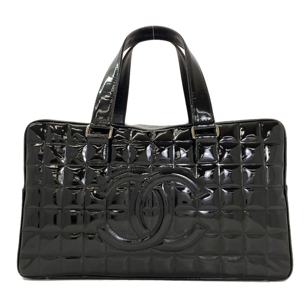 CHANEL シャネル チョコバー ココマーク シルバー金具 トートバッグ 