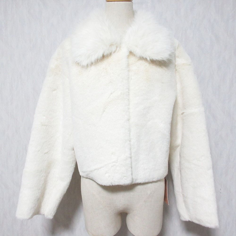 未使用 23AW Eimy Istoire エイミーイストワール コンビファージャケット 1123510031-0 サイズM オフホワイト レディース 古着 中古 USED