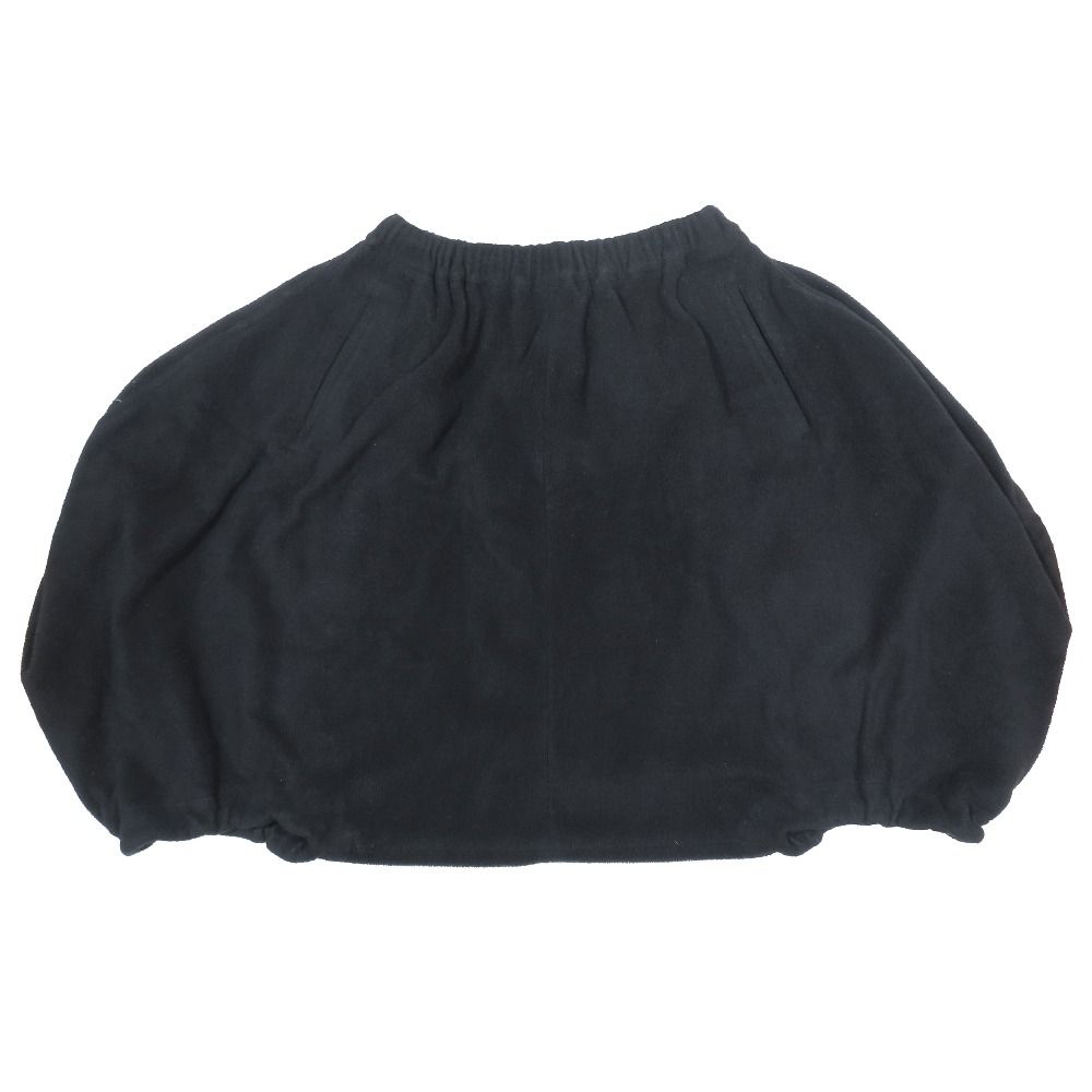 美品 COMME des GARCONS コムコム コムデギャルソン 12AW サルエル バルーン ハーフ パンツ ショート アーカイブ RJ-P018 XS ブラック レディース 古着 中古 USED