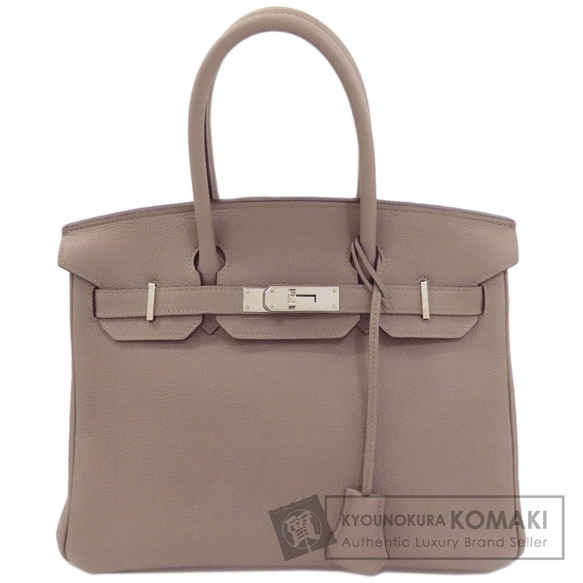 HERMES エルメス バーキン30 シルバー金具 ハンドバッグ トゴ レディース [中古]