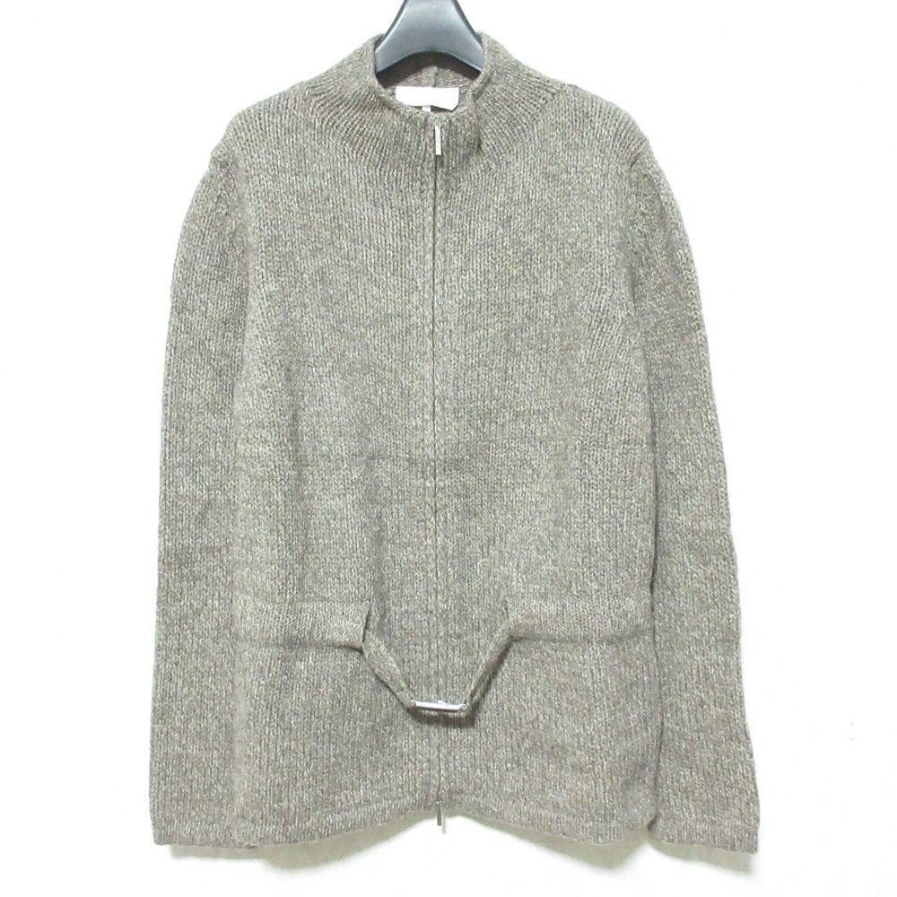 美品 'S Max Mara エスマックスマーラ ヤクウール ジップアップ ニットジャケット サイズM ブラウン レディース 古着 中古 USED