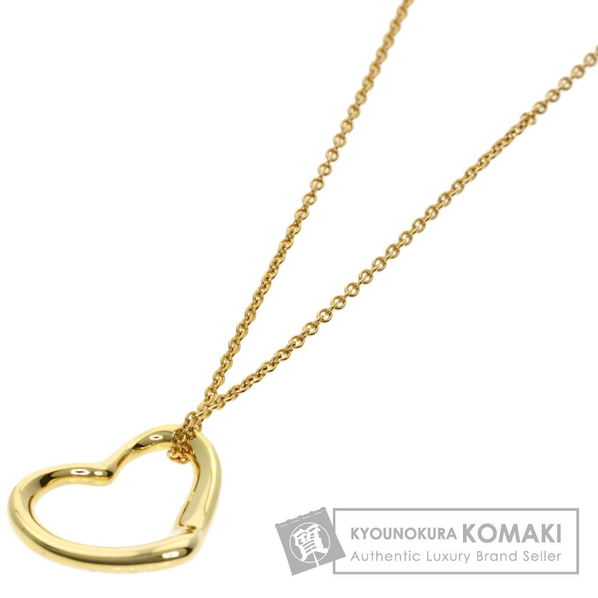 TIFFANY&Co. ティファニー オープンハート ネックレス K18YG レディース [中古]