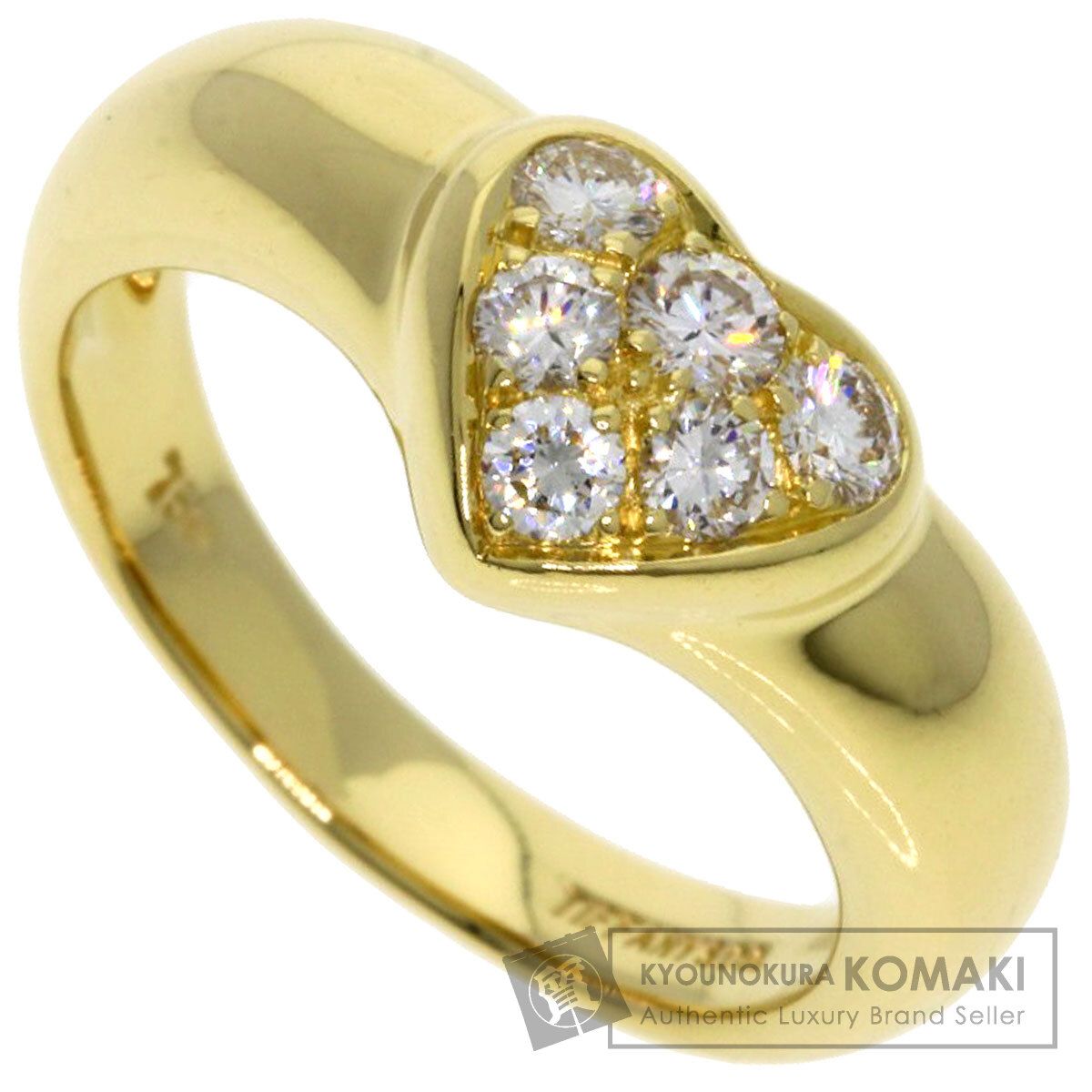 TIFFANY&Co. ティファニー フレンド シップ ダイヤモンド リング・指輪 K18YG レディース [中古]