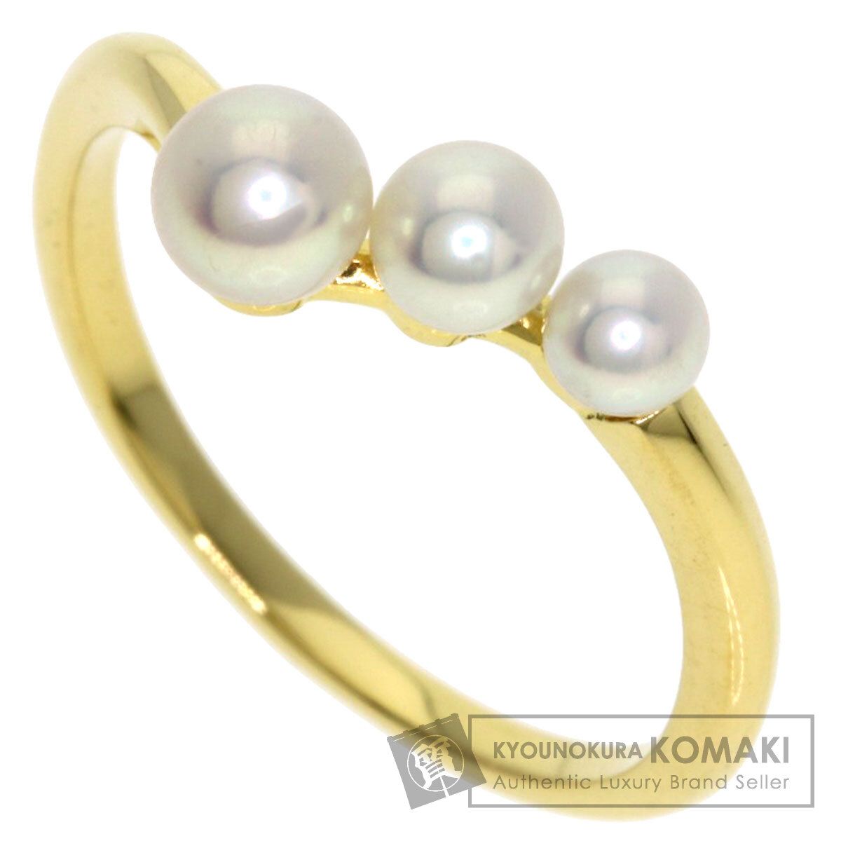 MIKIMOTO ミキモト パール 真珠 リング・指輪 K18YG レディース [中古]