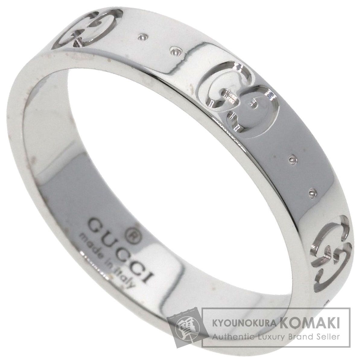 GUCCI グッチ アイコン #14 リング・指輪 K18WG レディース [中古]