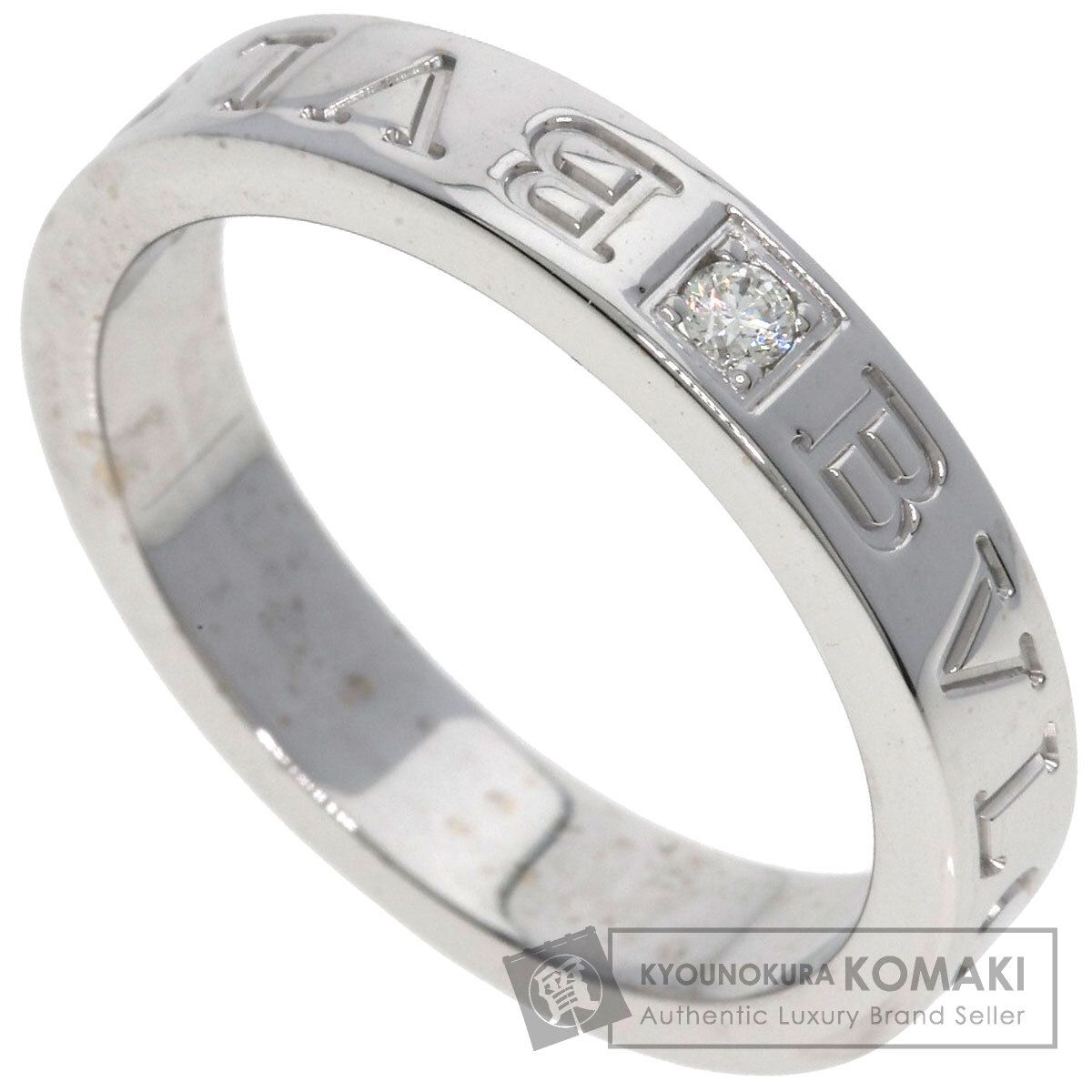 BVLGARI ブルガリ ダブルロゴ ダイヤモンド リング・指輪 K18WG レディース [中古] 114,345円