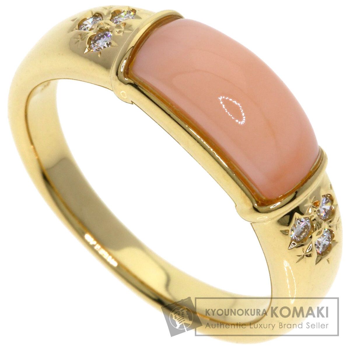 TASAKI タサキ サンゴ 珊瑚 リング・指輪 K18YG レディース [中古]