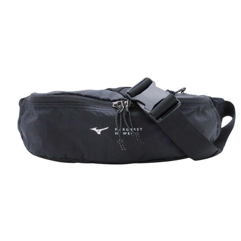 美品 Mizuno x MARGARET HOWELL ミズノ マーガレットハウエル 24ss ナイロン ボディバッグ ウエストポーチ ウエストバッグ ブラック メンズ 古着 中古 USED