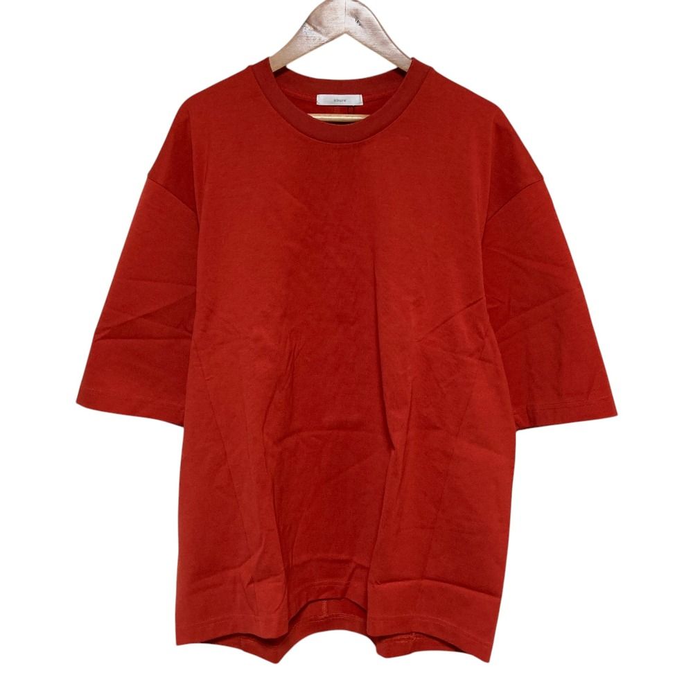 未使用 25AW ebure エブール クルーネックTシャツ 4210900199 サイズ38 レッド レディース 古着 中古 USED