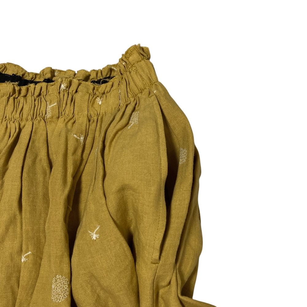美品 Lisette リゼッタ エンブロイダリー リネンスカート LS-22E190-4