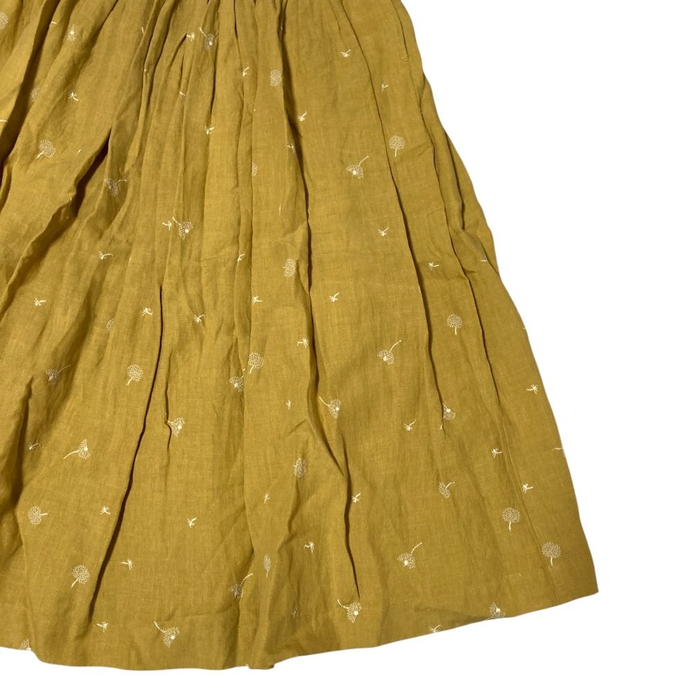 美品 Lisette リゼッタ エンブロイダリー リネンスカート LS-22E190-4
