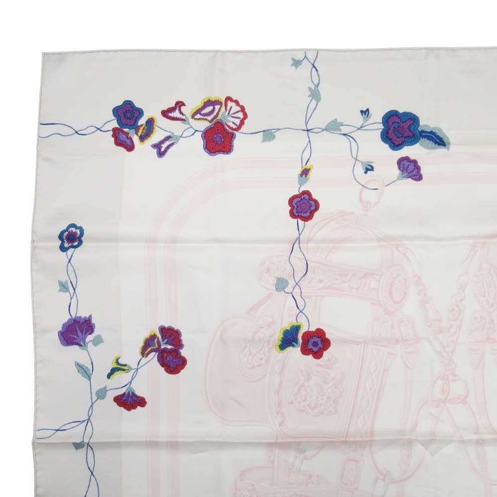 新品同様 HERMES エルメス BRIDES de GALA en Fleurs 式典用馬勒 カレ