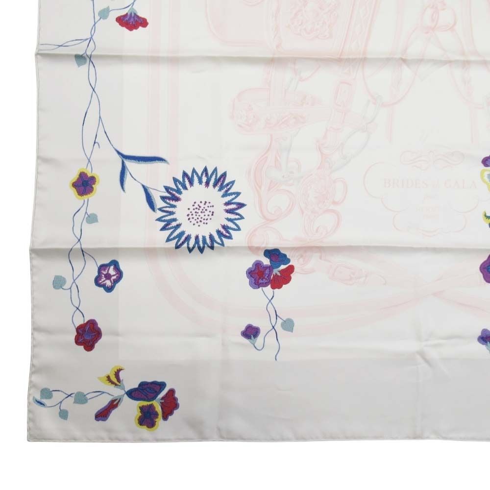 新品同様 HERMES エルメス BRIDES de GALA en Fleurs 式典用馬勒 カレ