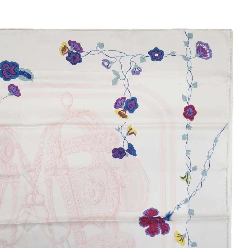 新品同様 HERMES エルメス BRIDES de GALA en Fleurs 式典用馬勒 カレ