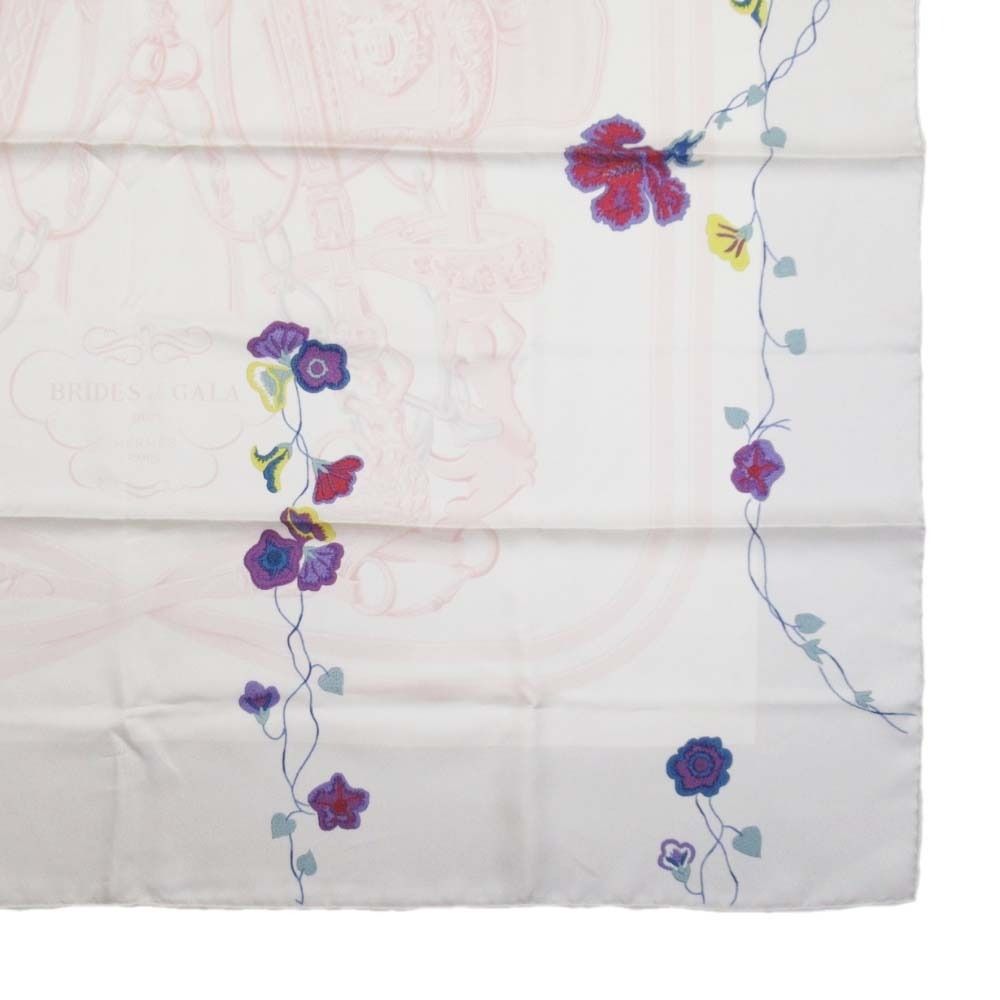 新品同様 HERMES エルメス BRIDES de GALA en Fleurs 式典用馬勒 カレ