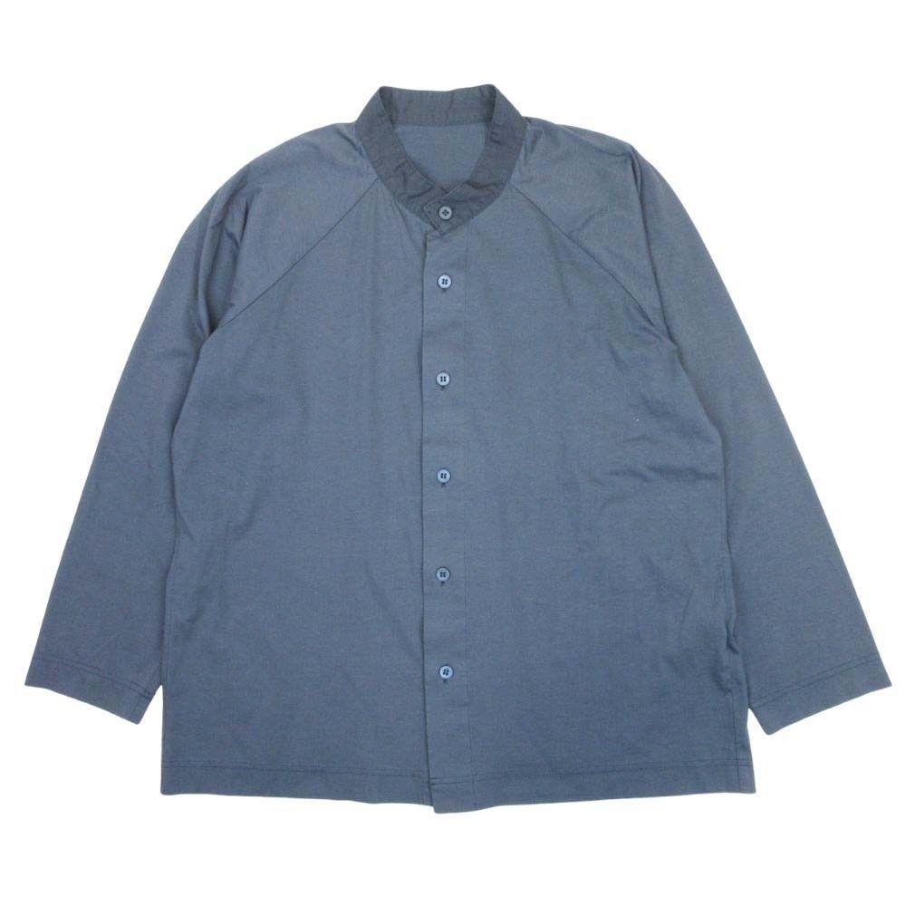 美品 HOMME PLISSE ISSEY MIYAKE オム プリッセ イッセイミヤケ 20aw JEARSEY SHIRT ジャージーシャツ カットソー 長袖 1 グレー メンズ 古着 中古 USED