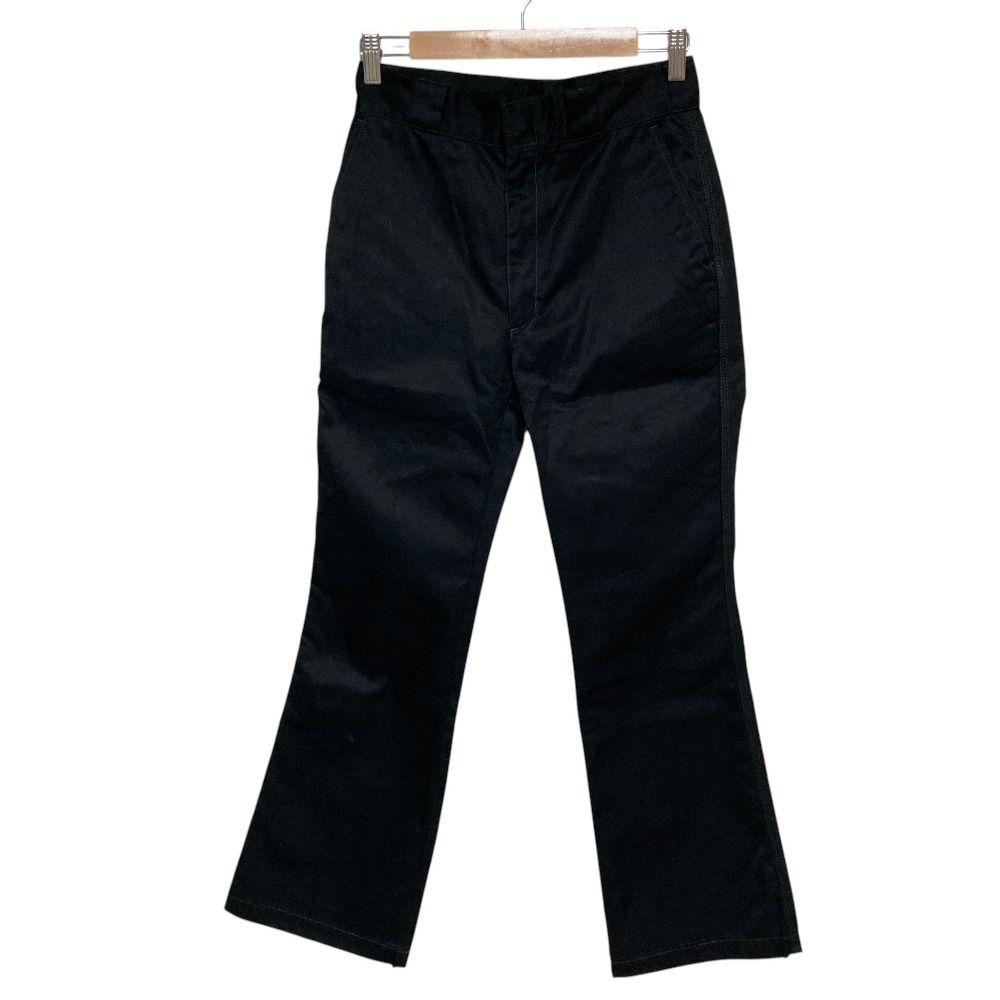 美品 TOGA ARCHIVES トーガ アーカイブス ディッキーズ別注 コンチョ ツイル フレアパンツ 34 ブラック レディース 古着 中古 USED