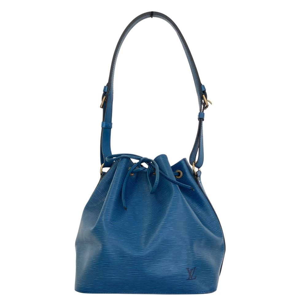 LOUIS VUITTON ルイヴィトン エピレザー プチノエ ワンショルダーバッグ M44105 ブルー レディース 古着 中古 USED