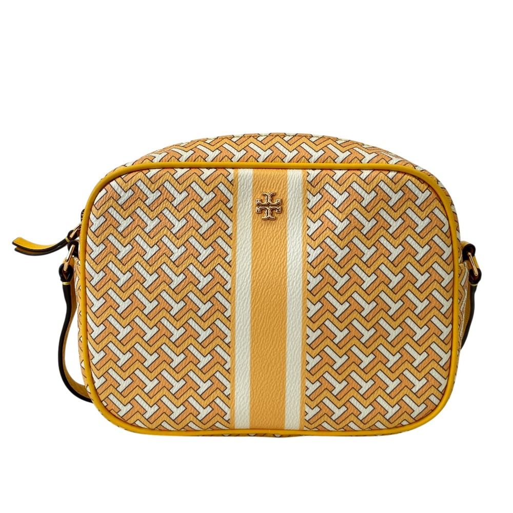 美品 Tory Burch トリーバーチ クロスボディ ショルダーバッグ イエロー レディース 古着 中古 USED
