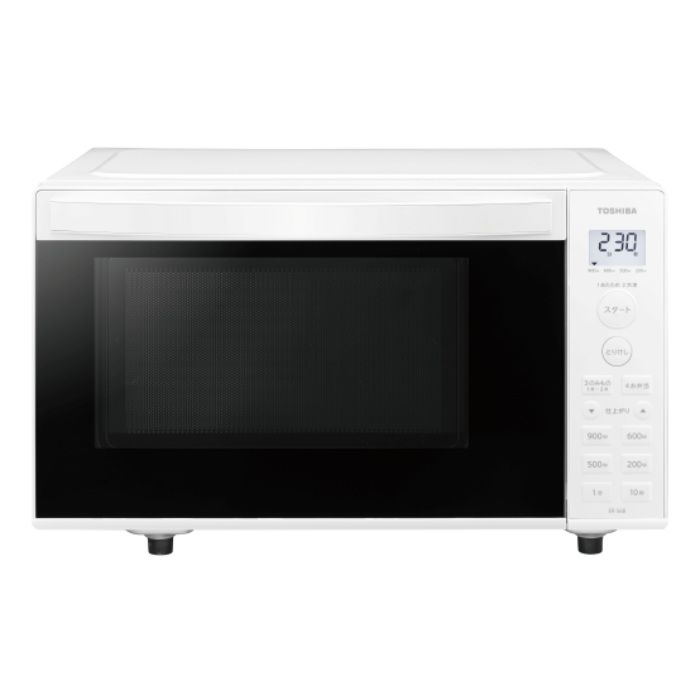 【新品】東芝 17L 電子レンジ ER-S6B-W ホワイト TOSHIBA ワンタッチであたためできるフラット庫内モデル 単機能レンジ