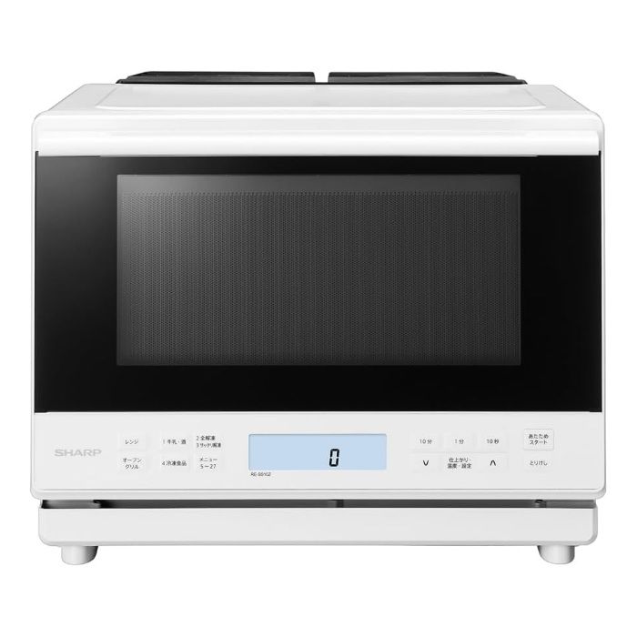 【新品】シャープ 30L スチームオーブンレンジ RE-SS10Z-W ホワイト SHARP 過熱水蒸気 熱風コンベクンション 2段調理 ワイドフラット庫内
