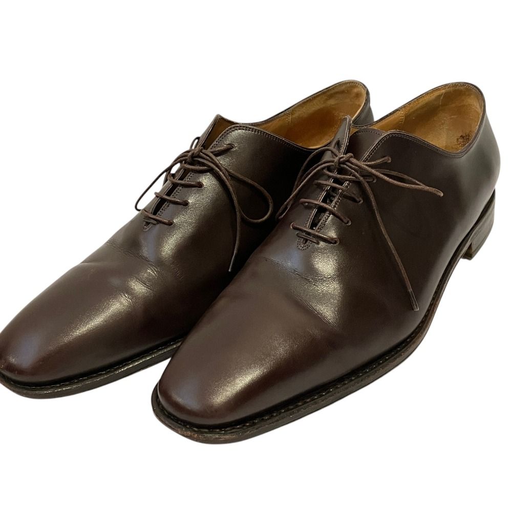 良品 Salvatore Ferragamo サルヴァトーレフェラガモ TRAMEZZA レースアップシューズ サイズ8.5 26.5cm程度 ブラウン メンズ 古着 中古 USED