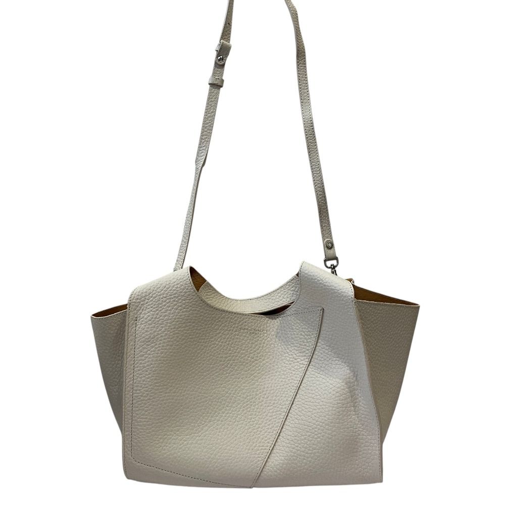 美品 GIANNI CHIARINI ジャンニキアリーニ EUFORIA 2way ショルダーバッグ オフホワイト レディース 古着 中古 USED
