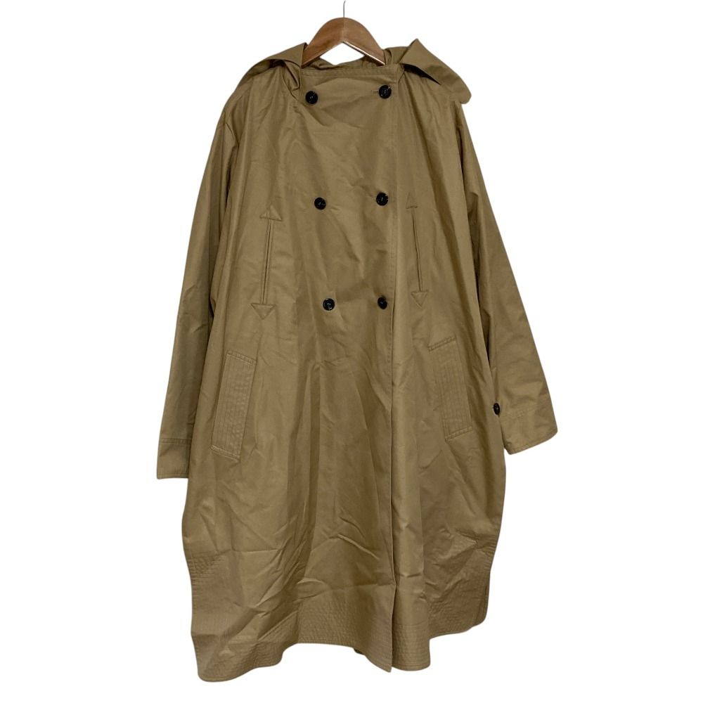 美品 gypsophila ジプソフィア トレンチコート 020-50115 サイズF ベージュ レディース 古着 中古 USED