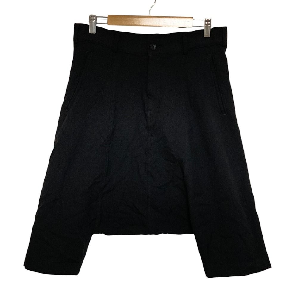 美品 AD2011 BLACK COMME des GARCONS ブラックコムデギャルソン ポリ縮絨 サルエルパンツ 1H-P012 サイズXS ブラック レディース 古着 中古 USED