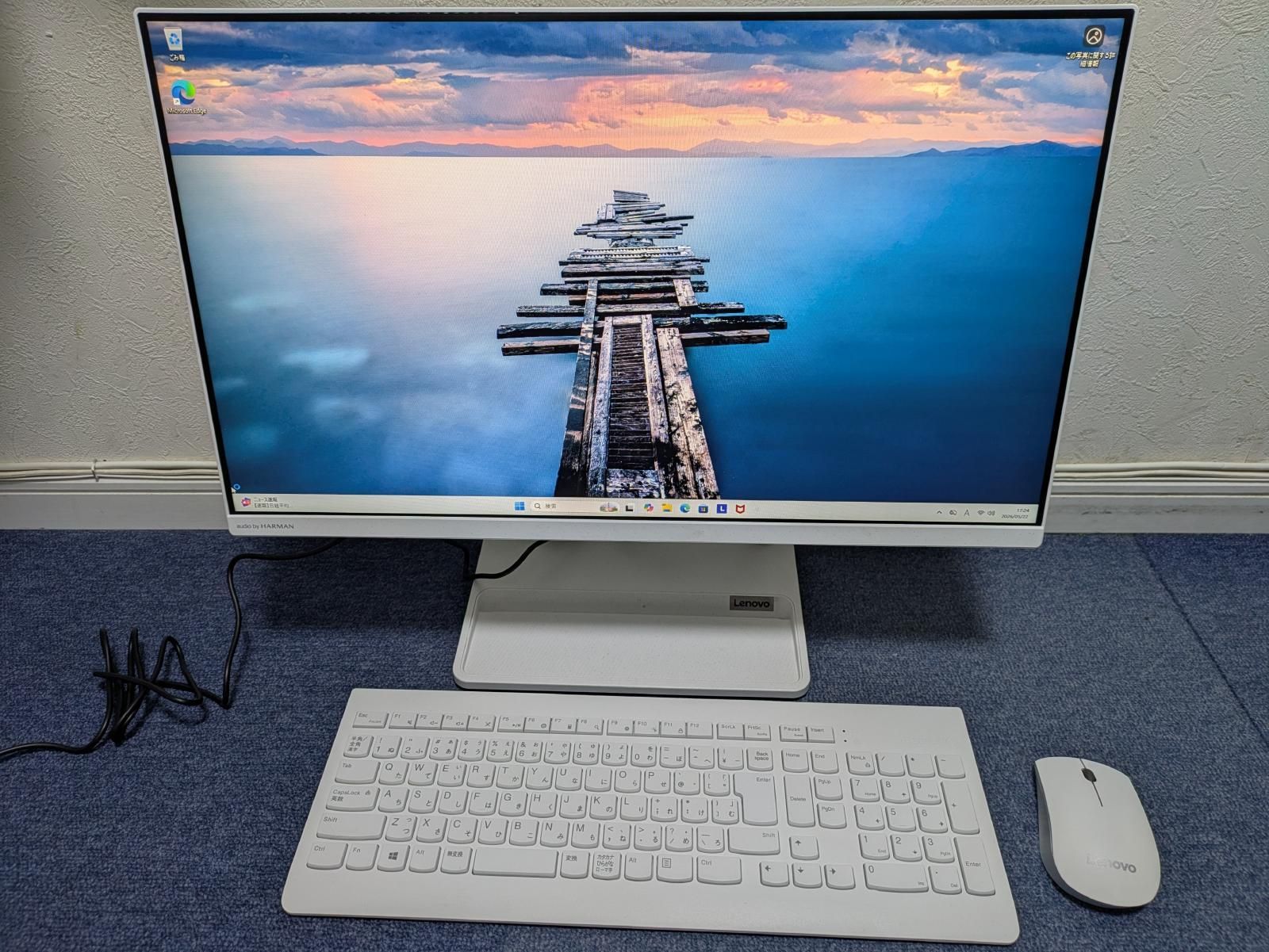 LENOVO レノボ 一体型PC F0G1 Ryzen7-5700U RAM8GB SSD512GB DVD 23.8FHD Windows11 Home