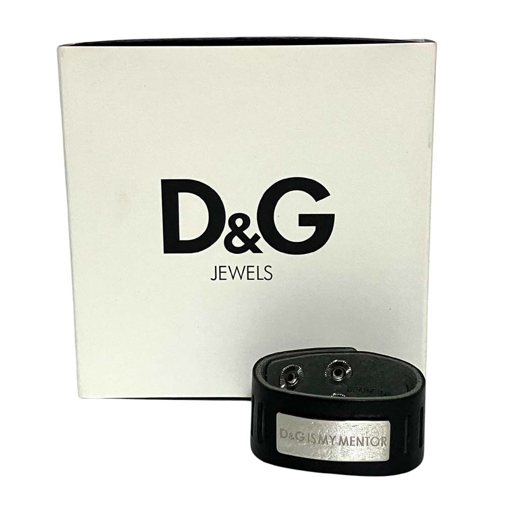 美品 D&G ディーアンドジー ドルチェ＆ガッバーナ レザー ワイド 