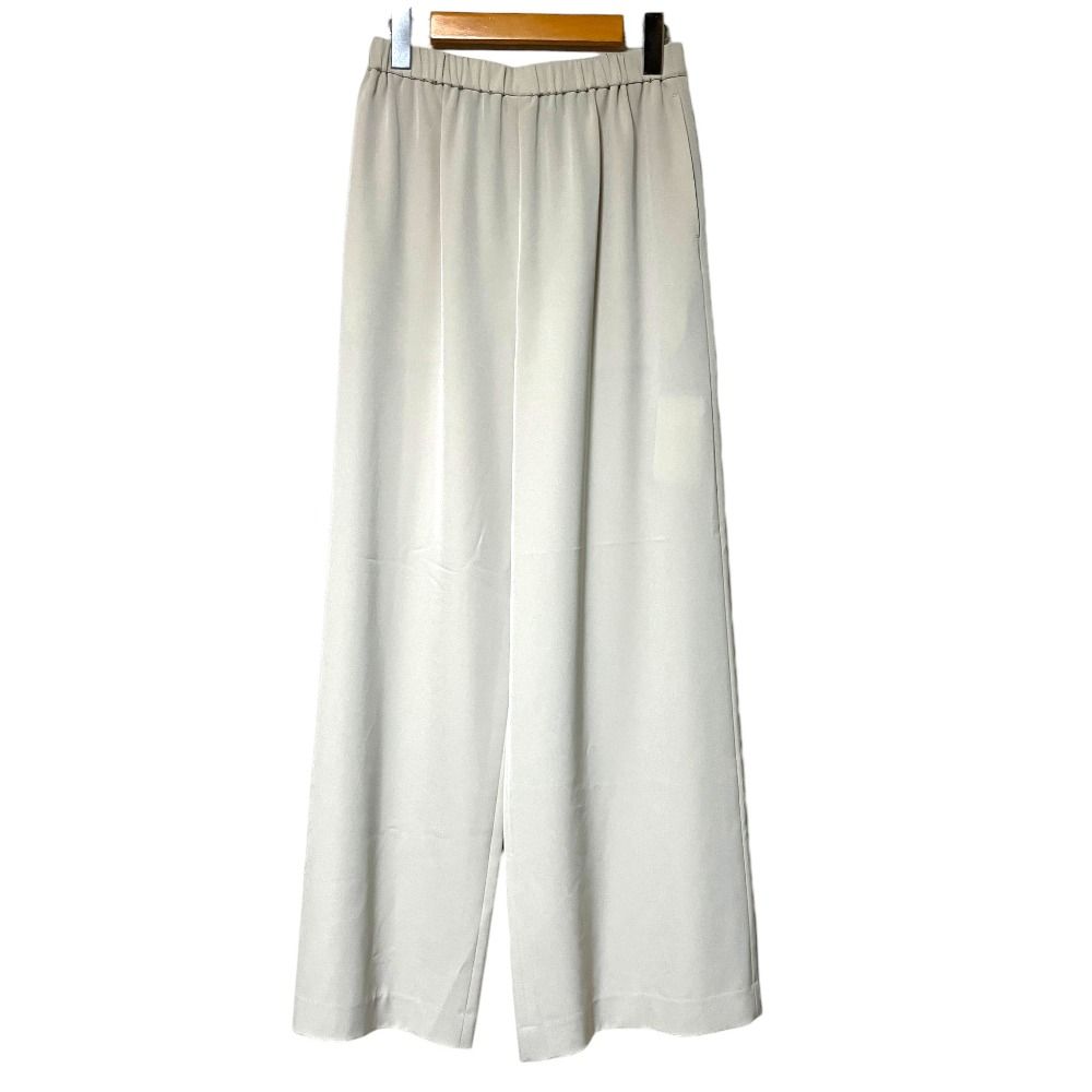 未使用 25SS EVERYDAY I LIKE エブリデイアイライク Effortless イージーウエスト ワイドパンツ サイズ36 ベージュ レディース 古着 中古 USED