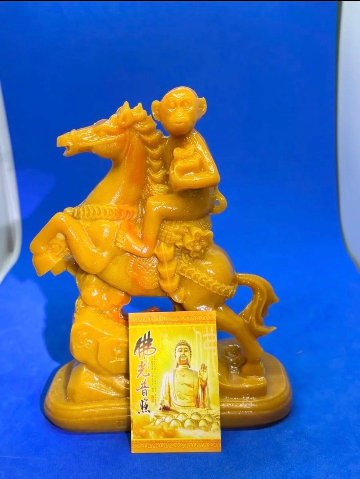 極美品 寿山石「馬上封侯」精雕置物 約14×10×5cm 350g 5899 極美品 寿山石「馬上封侯」精雕置物 約14×10×5cm 350g 5899 - メルカリ