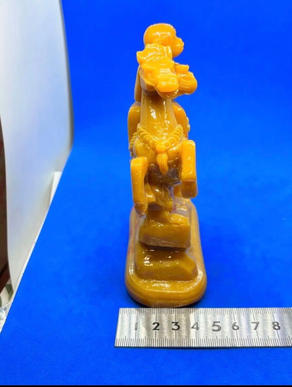 極美品 寿山石「馬上封侯」精雕置物 約14×10×5cm 350g 5899 - メルカリ