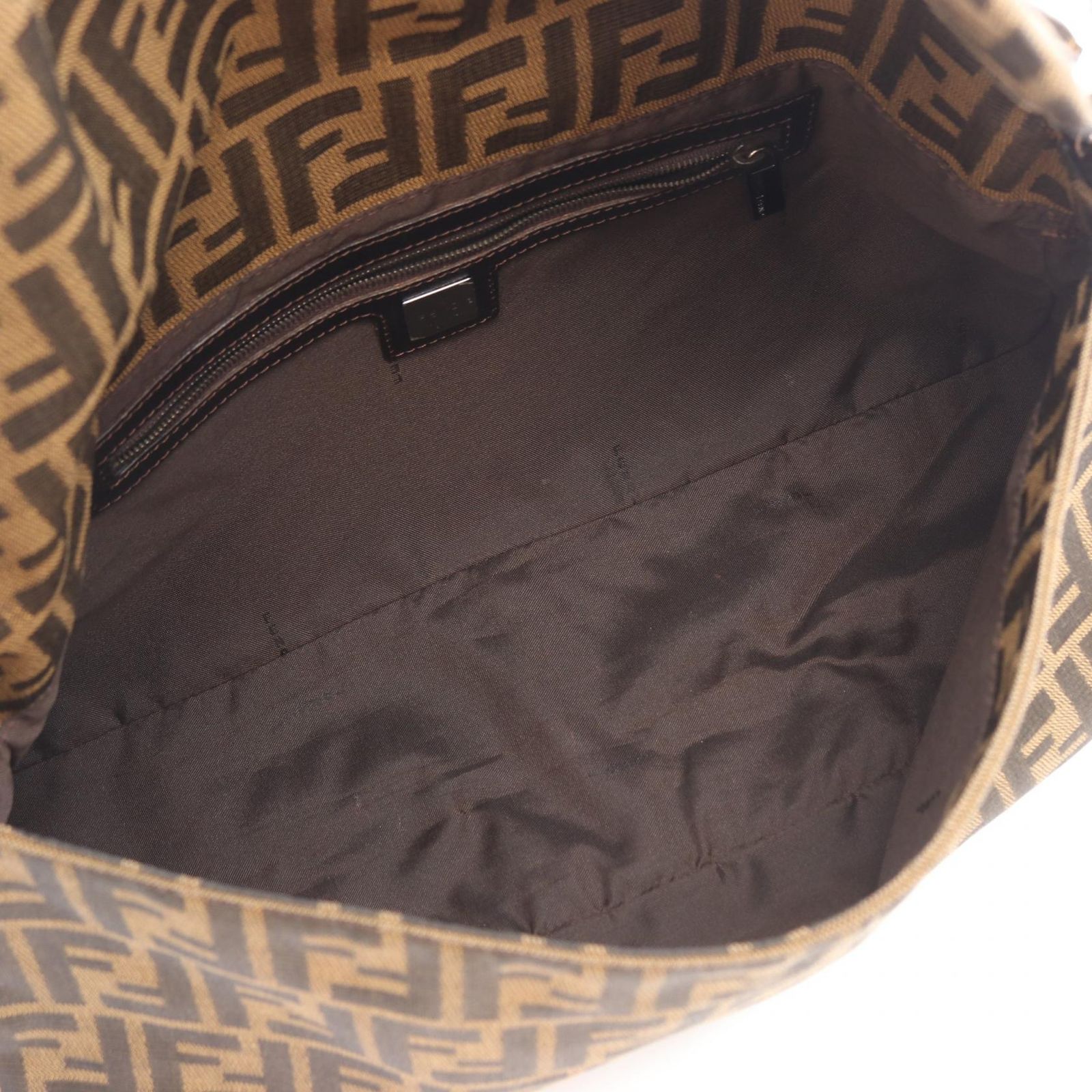 フェンディ FENDI ショルダーバッグ マンマバケット ズッカ ブラウン 
